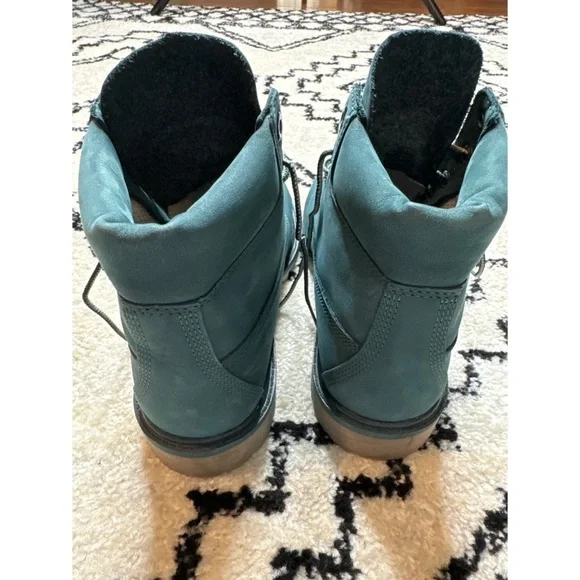 Timberland Blue Green Hiking Boots Boys Size 6.5 - Picture 3 of 7